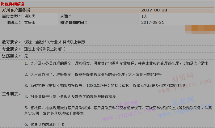 万州区驾驶员最新招聘启事